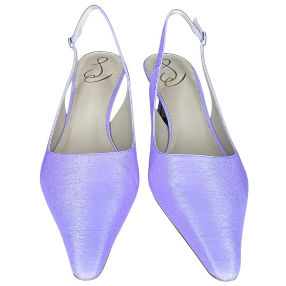 NEW Sam Edelman Lavender Lilac Bianka Slingback Heels with Box - Picture 2 of 6